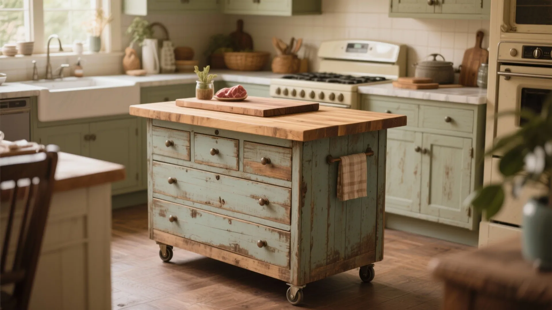 4. Repurposed Dresser Island