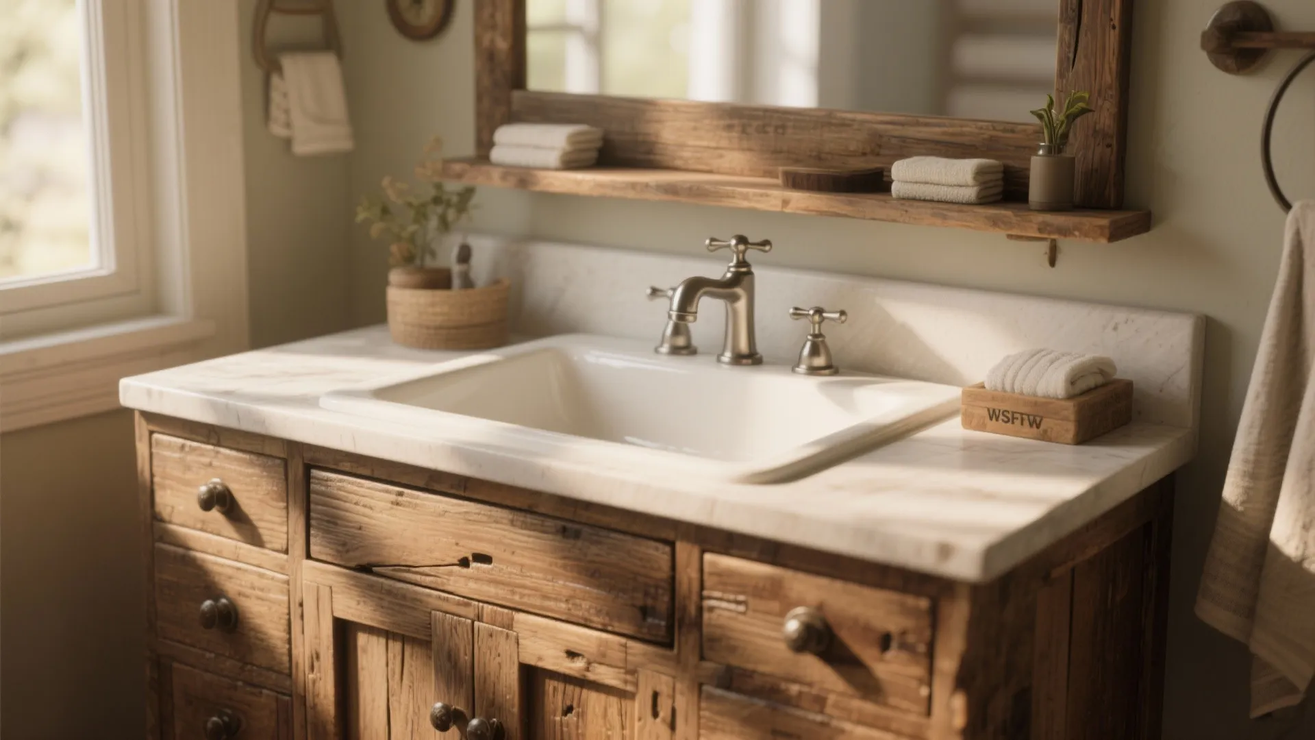 8. Repurposed Furniture Basin