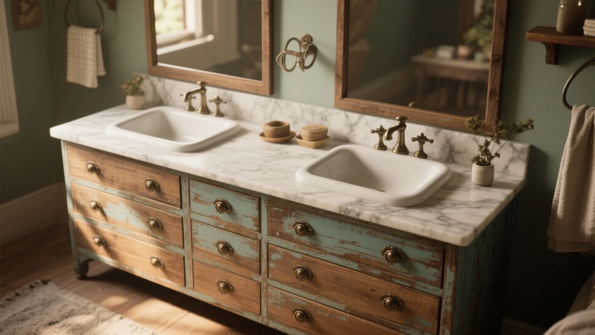 7. Repurposed Furniture Vanity