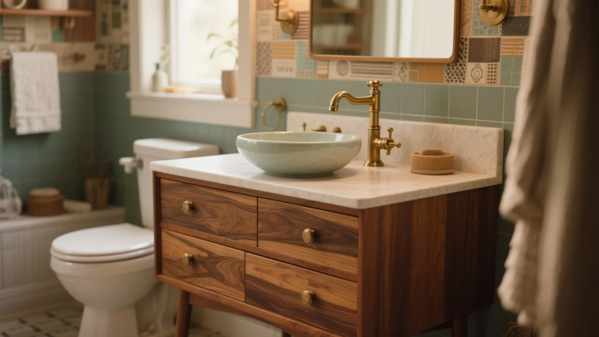 10. Repurposed Furniture as Vanities