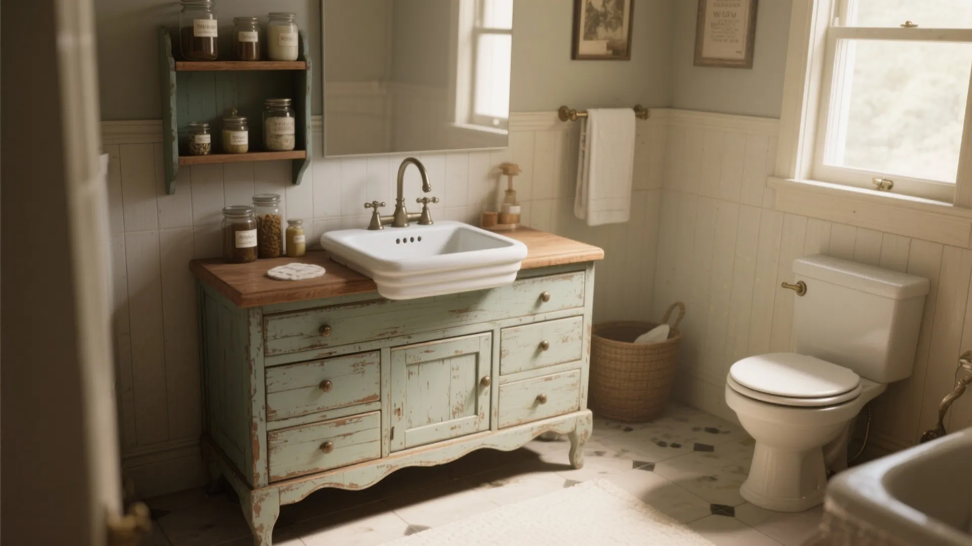 4. Repurpose furniture for storage