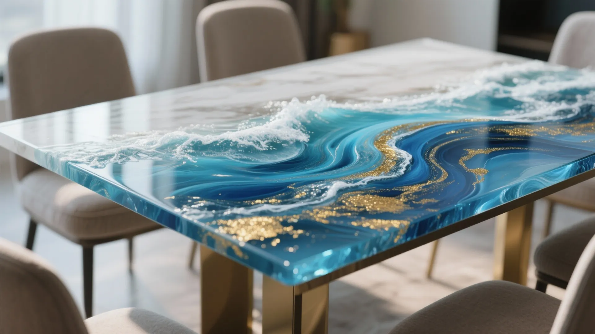 5. Resin Art Table