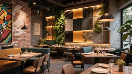 5 Restaurant Wall Design Ideas