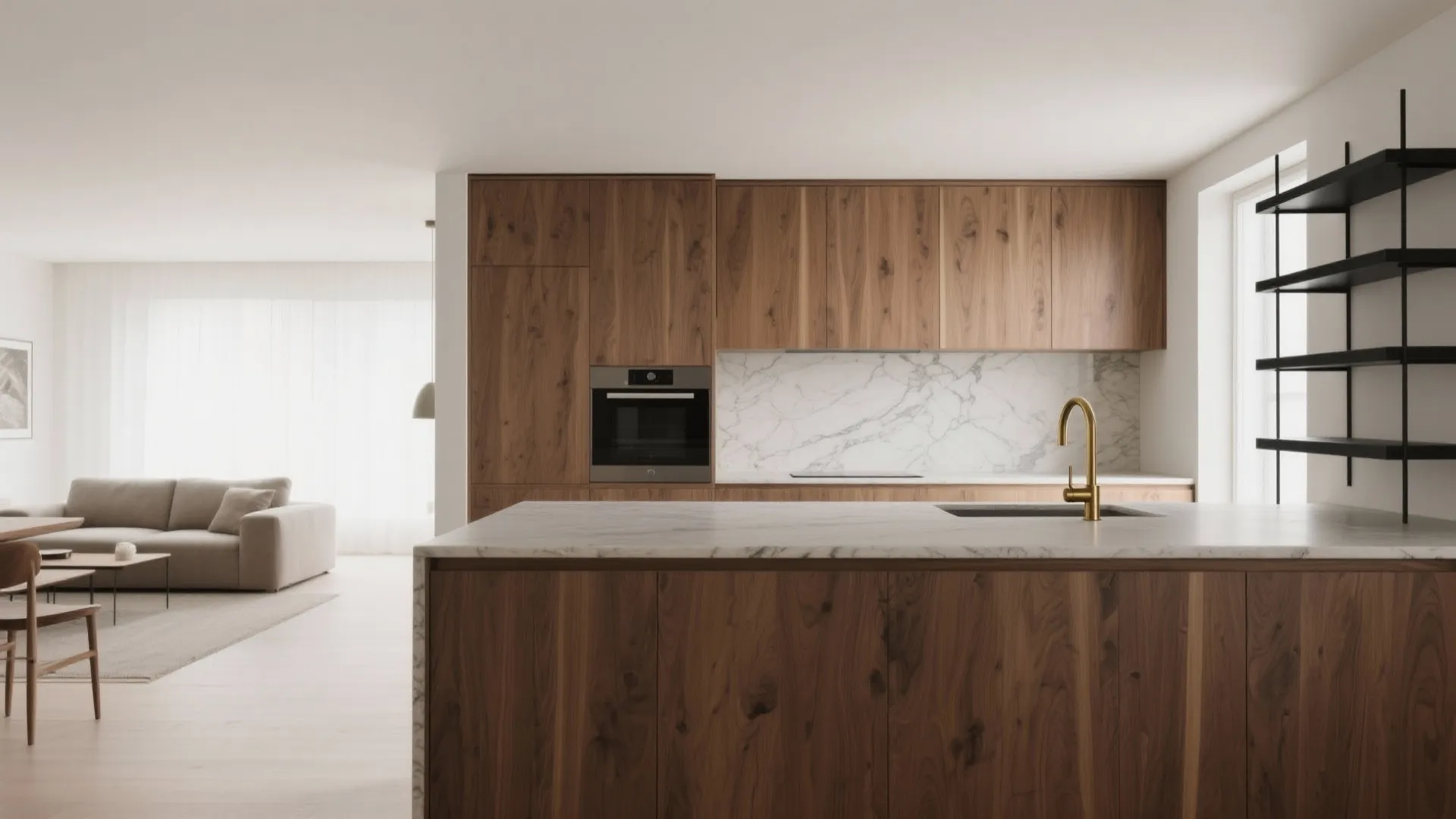 Stone, Wood, and Metal: Material Layering with Restraint