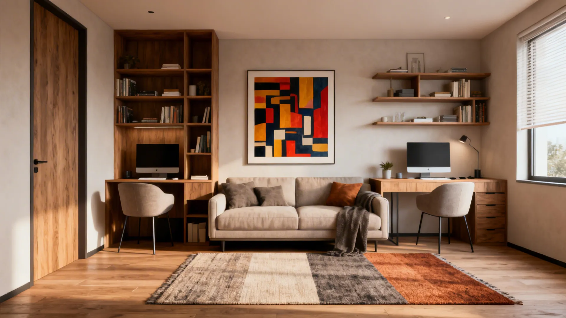 5. Keep a restrained palette and define zones