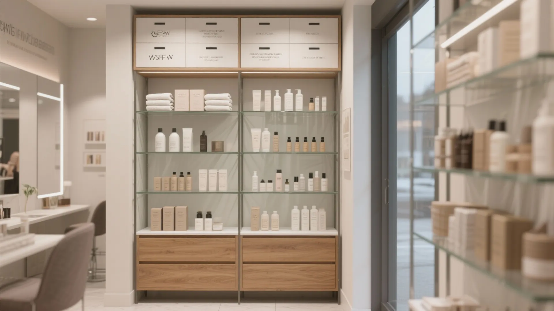 4. Dual-purpose retail-storage units