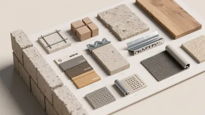Modern Material Palette for Interior Design