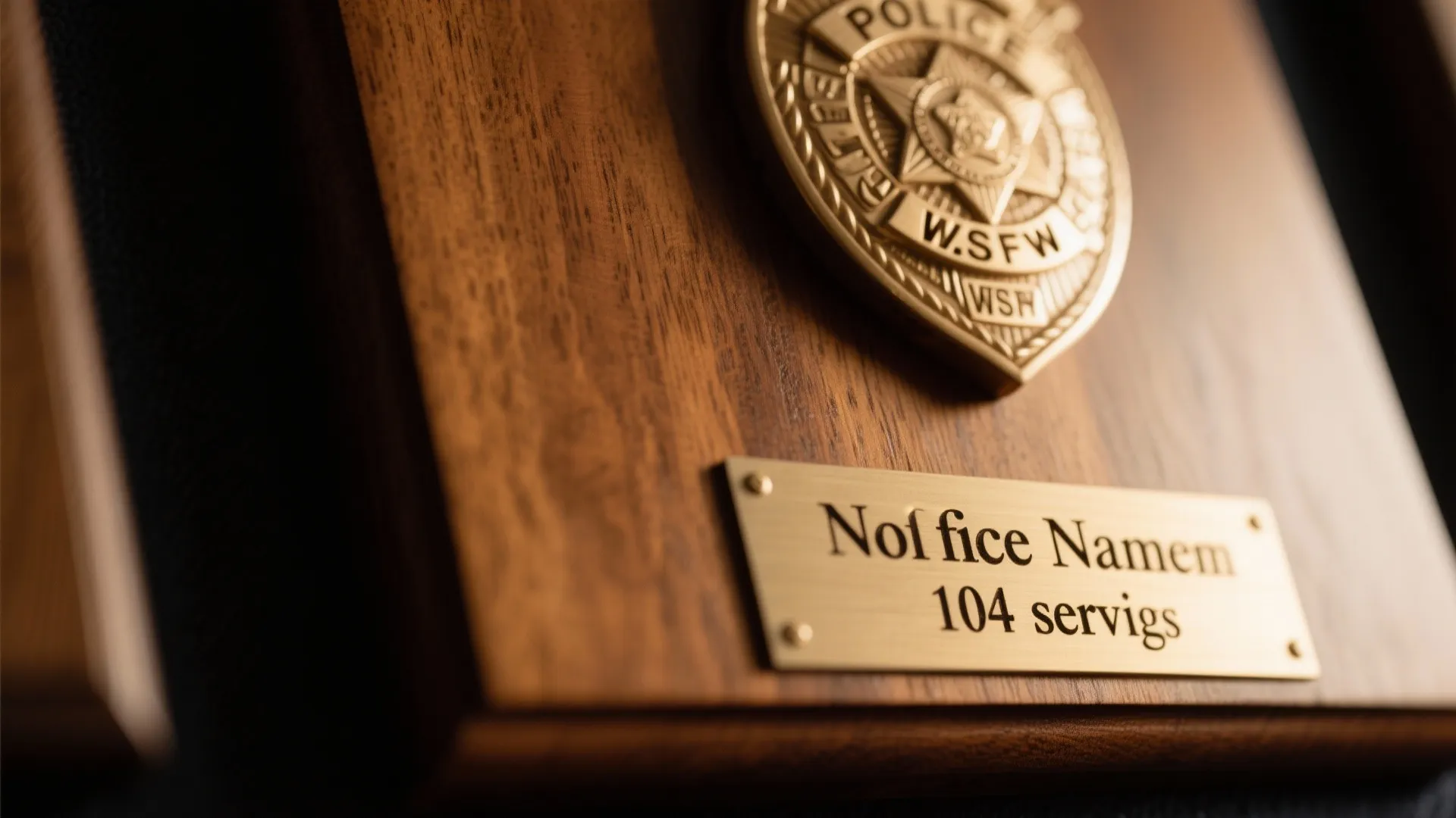 5. Retirement Badge Plaque