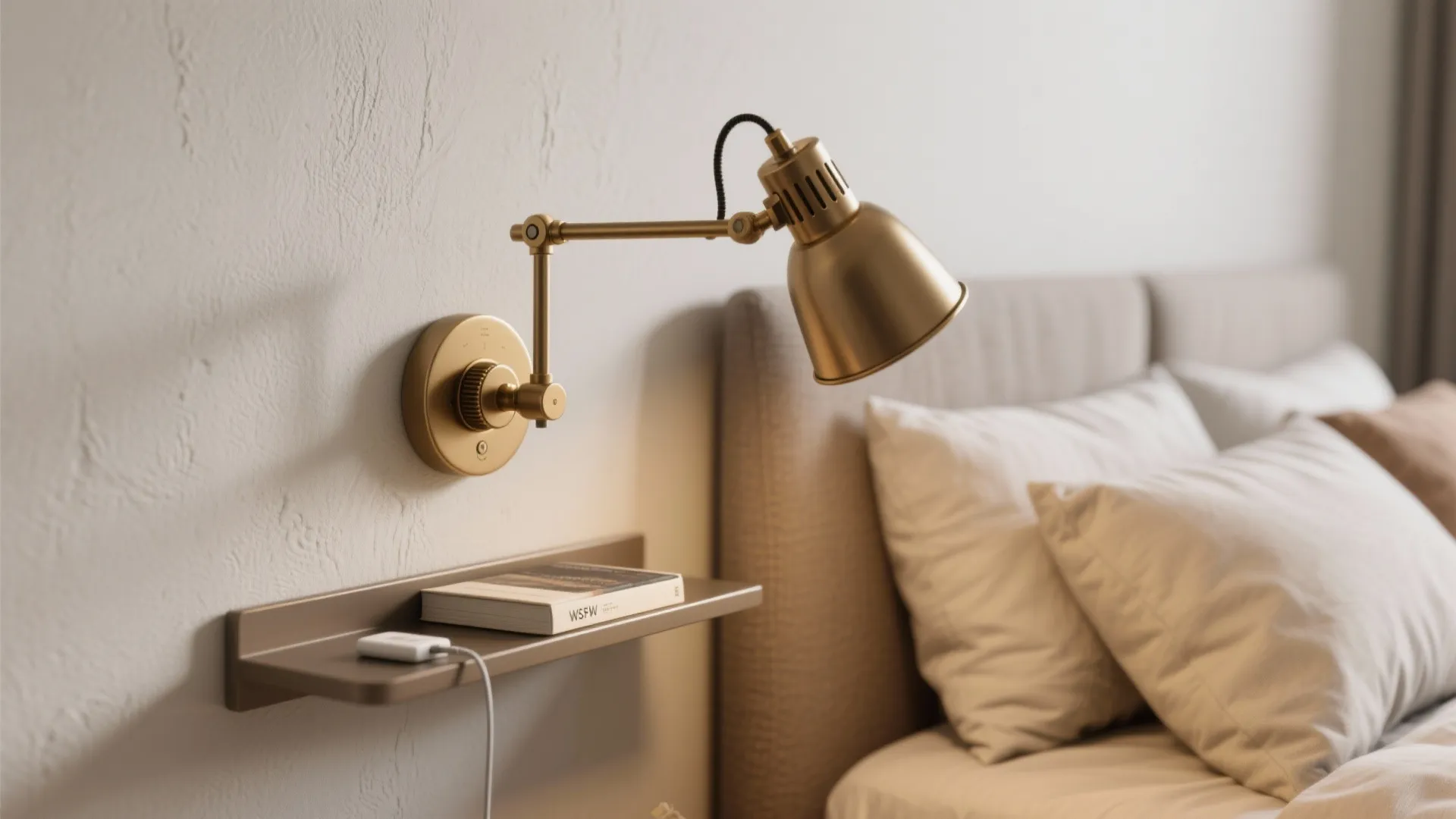 1. Retractable swing-arm for bedside flexibility