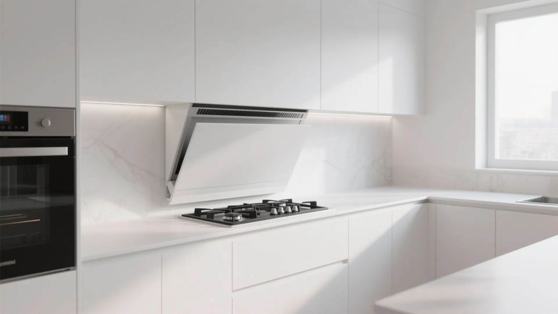 7. Retractable Downdraft Vent