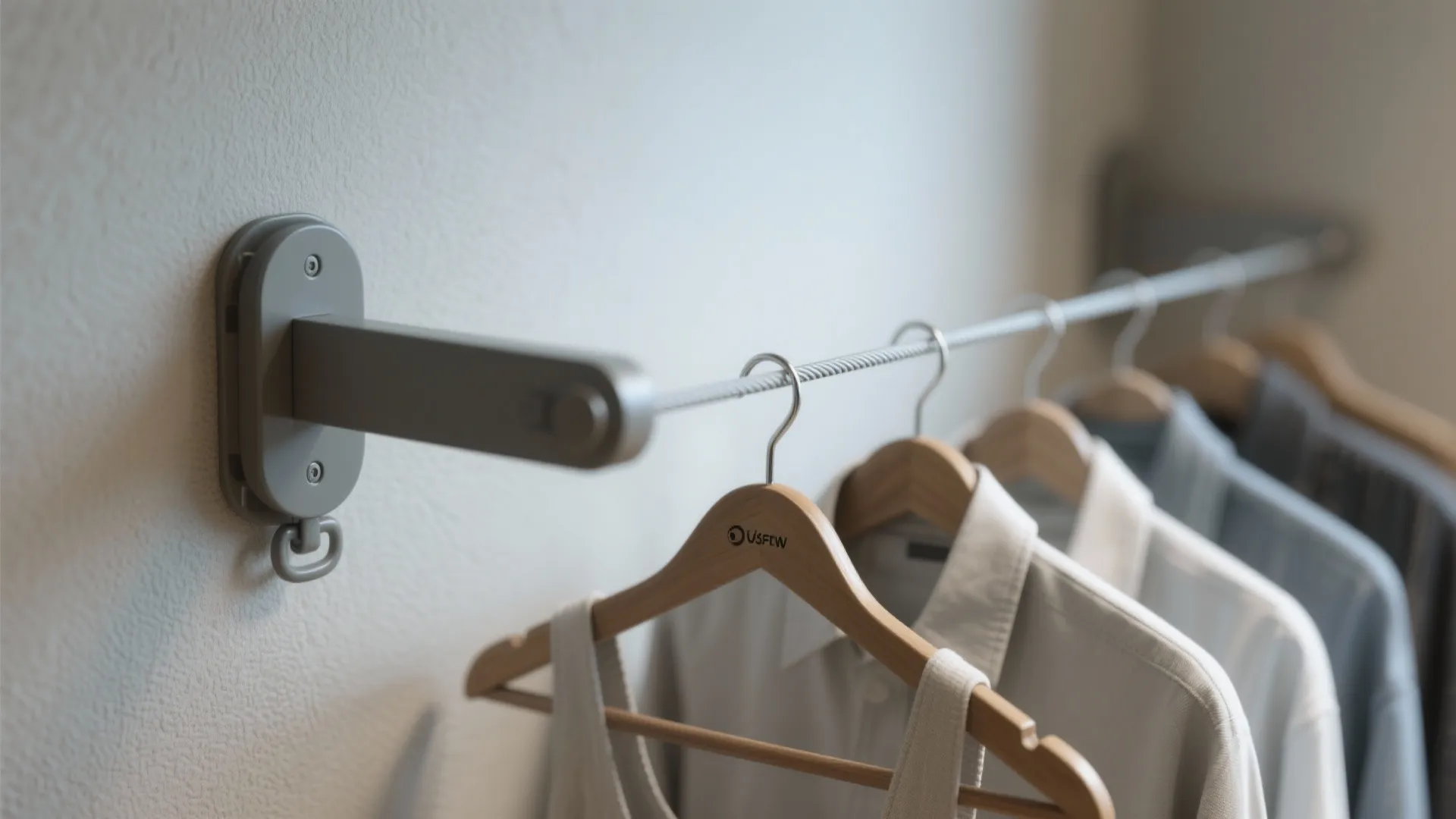 Tip 2: Retractable wall-mounted line