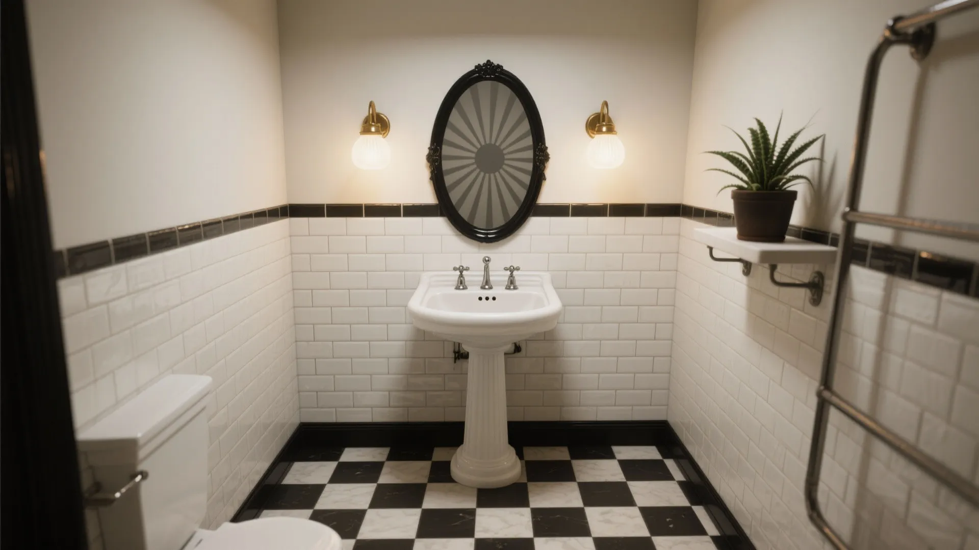 5 Black and White Retro Bathroom Ideas: How I turned tiny bathrooms into bold retro statements with practical tips