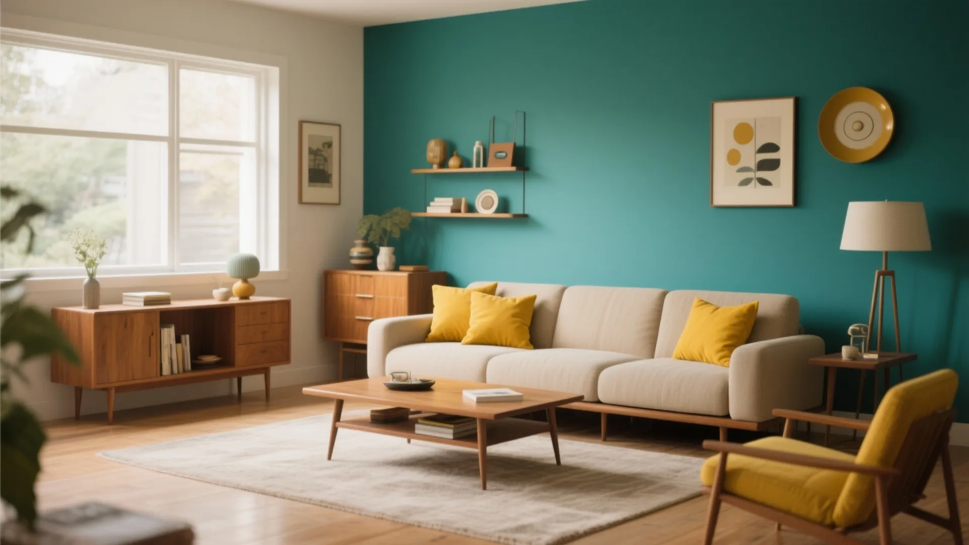 10. Pops of Retro Color