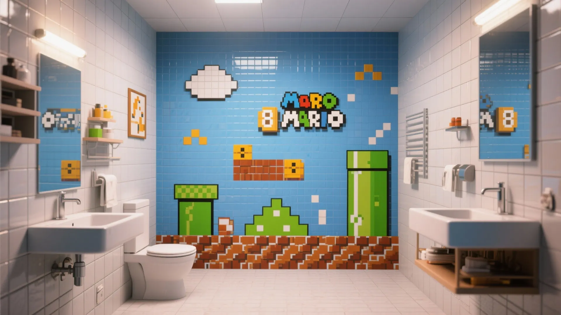 1. Retro Gaming Tile Patterns