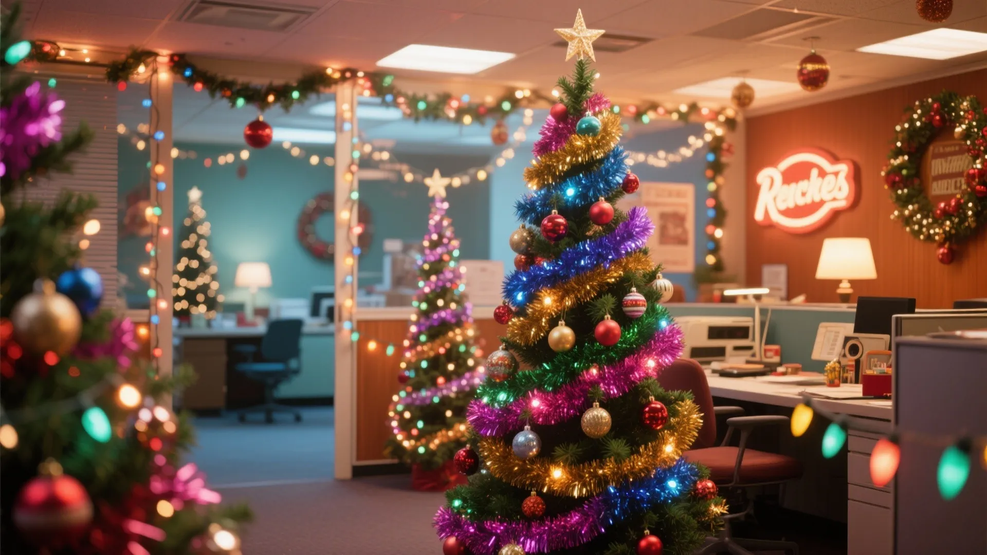 8. Retro Holiday Office