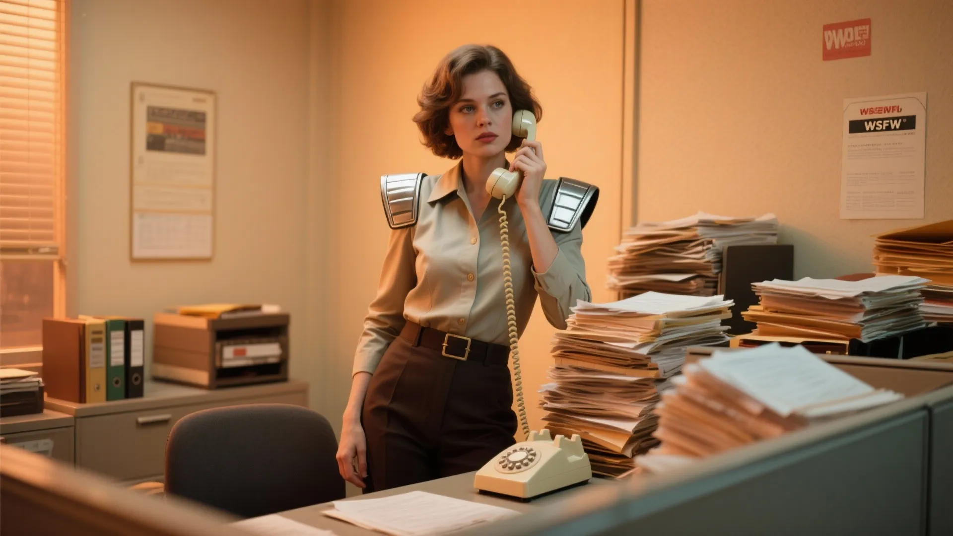 8. Retro Office Worker