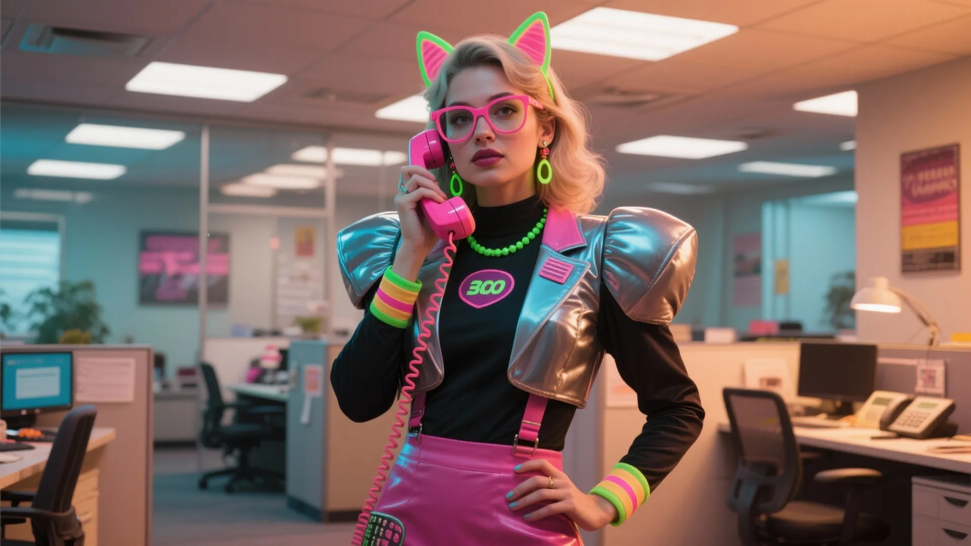 7. Retro Office Look