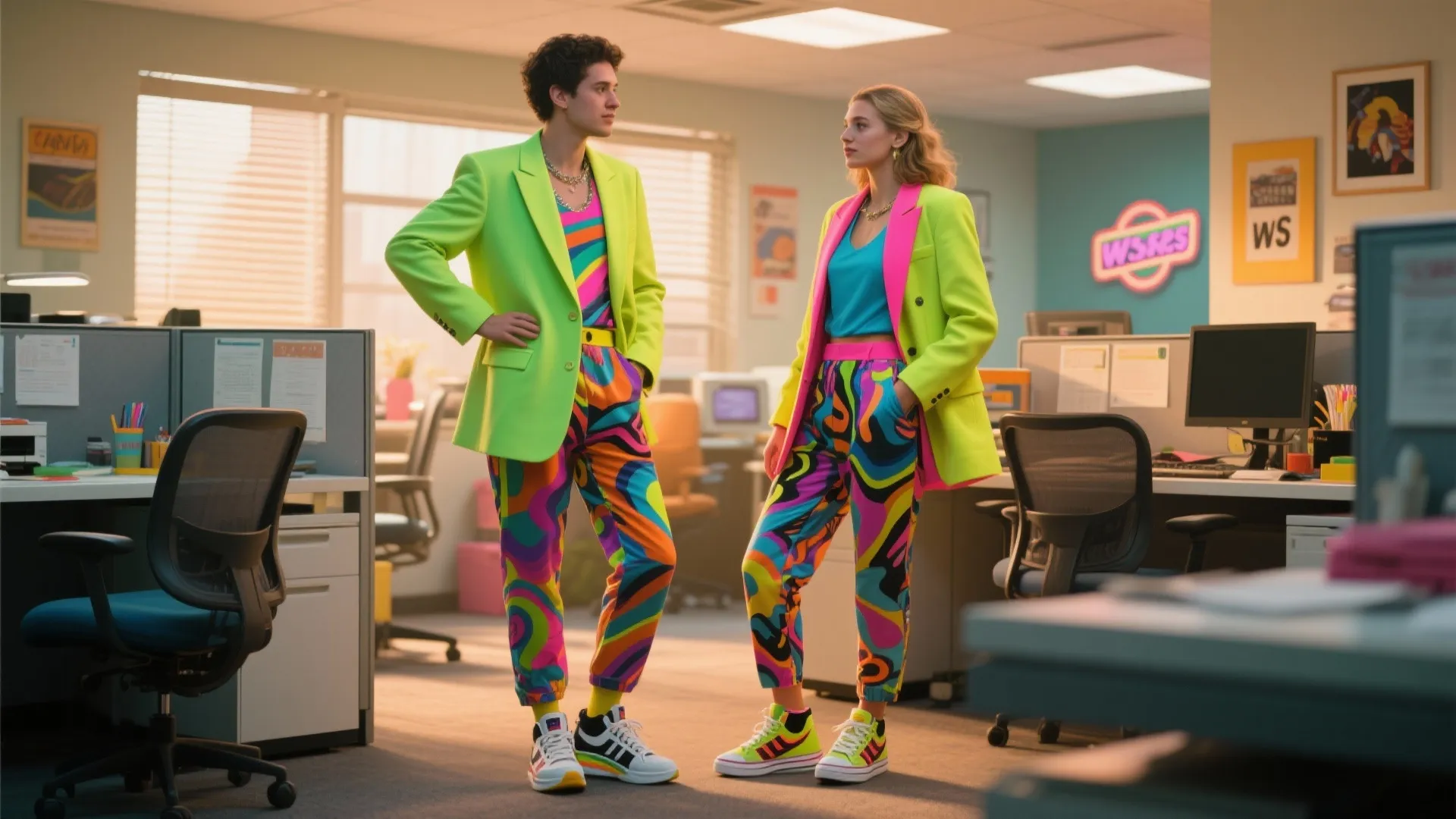 2. Retro 80s or 90s Vibes