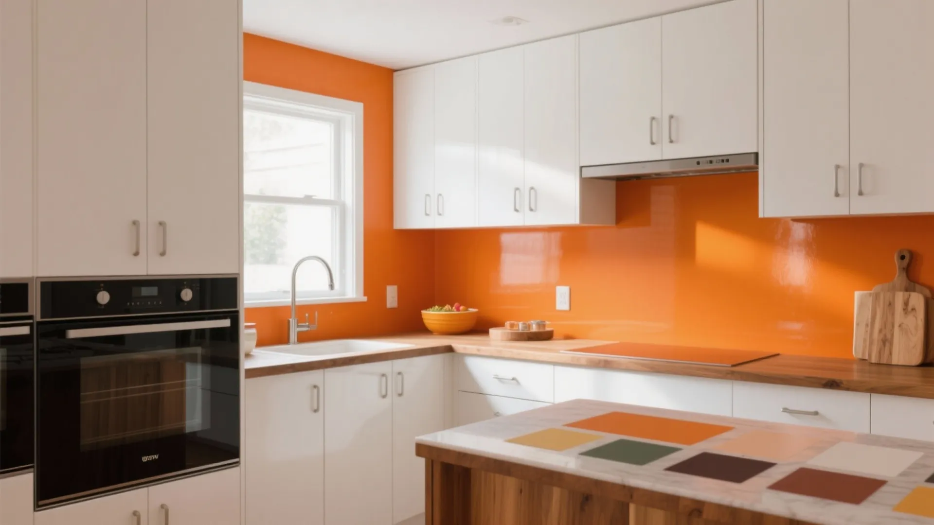 3. Retro Orange with Modern Minimalism