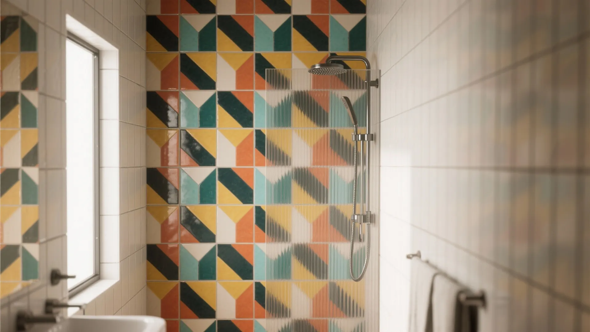 2. Statement Patterned Tiles