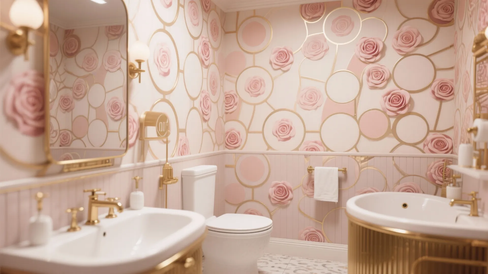 4. Geometric Retro Wallpaper