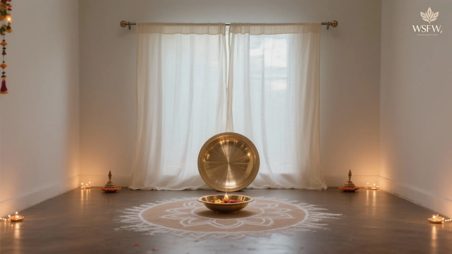 Reusable Rangoli, Soft Fabrics, and Reflective Accents