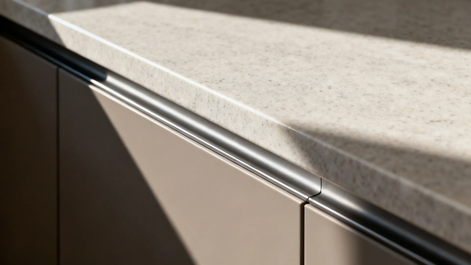 Minimalist slab with integrated storage reveal