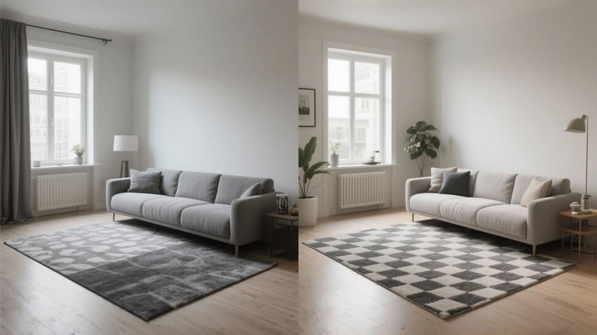 5. Reversible gray rug for budget smartness