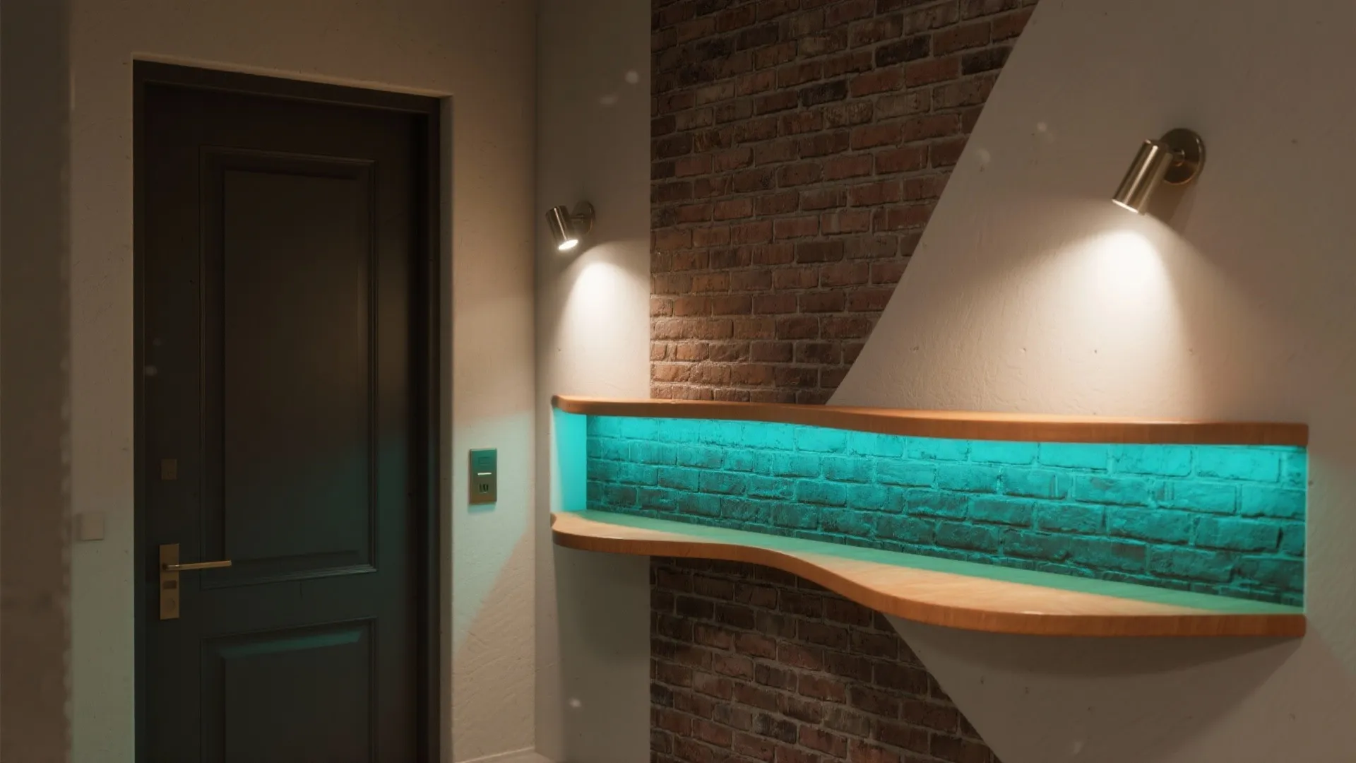 3. Directional RGB Spots to Sculpt Corners