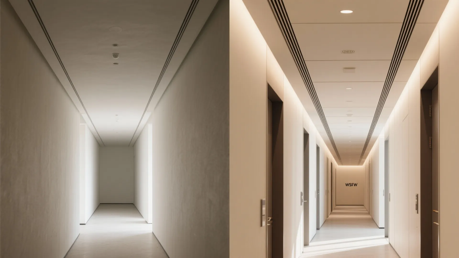 Slim Coffered or Ribbed Ceiling for Rhythm