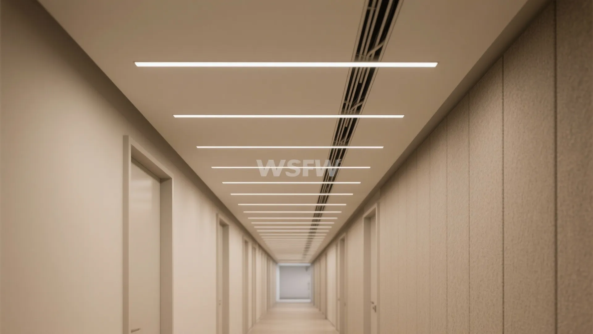 Slim Coffered or Ribbed Ceiling for Rhythm