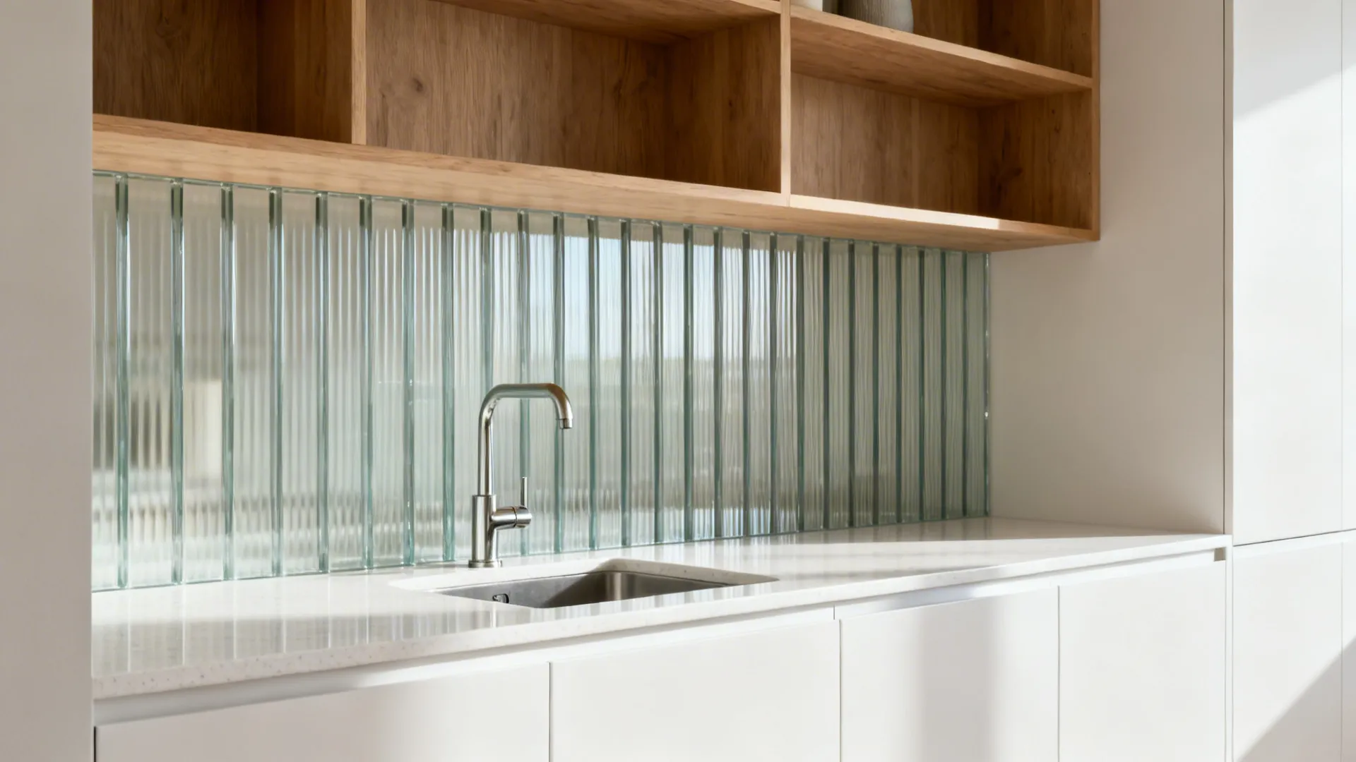 Textured or Ribbed Glass Panels