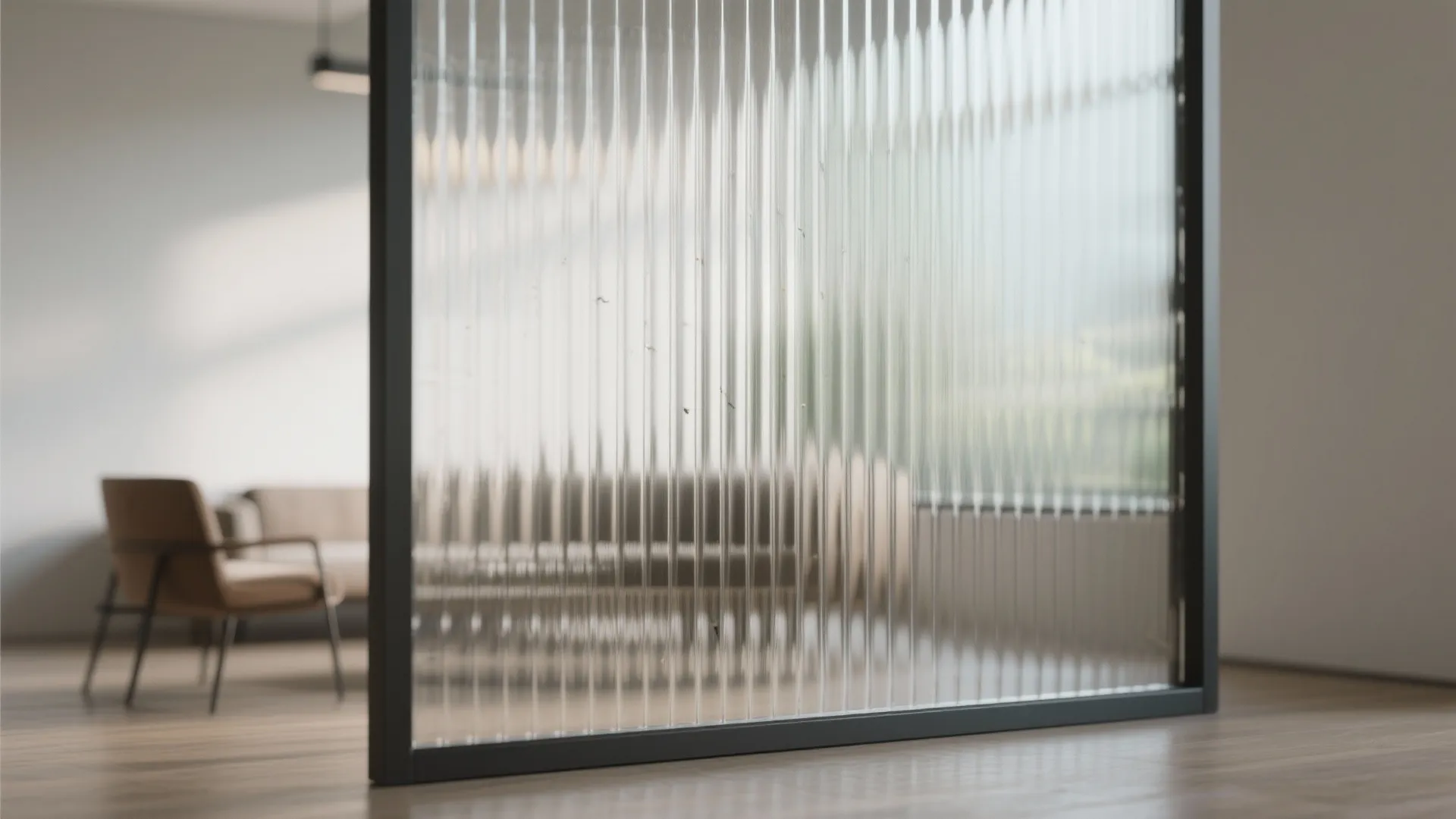 3) Ribbed, reeded, or frosted glass: privacy without darkness