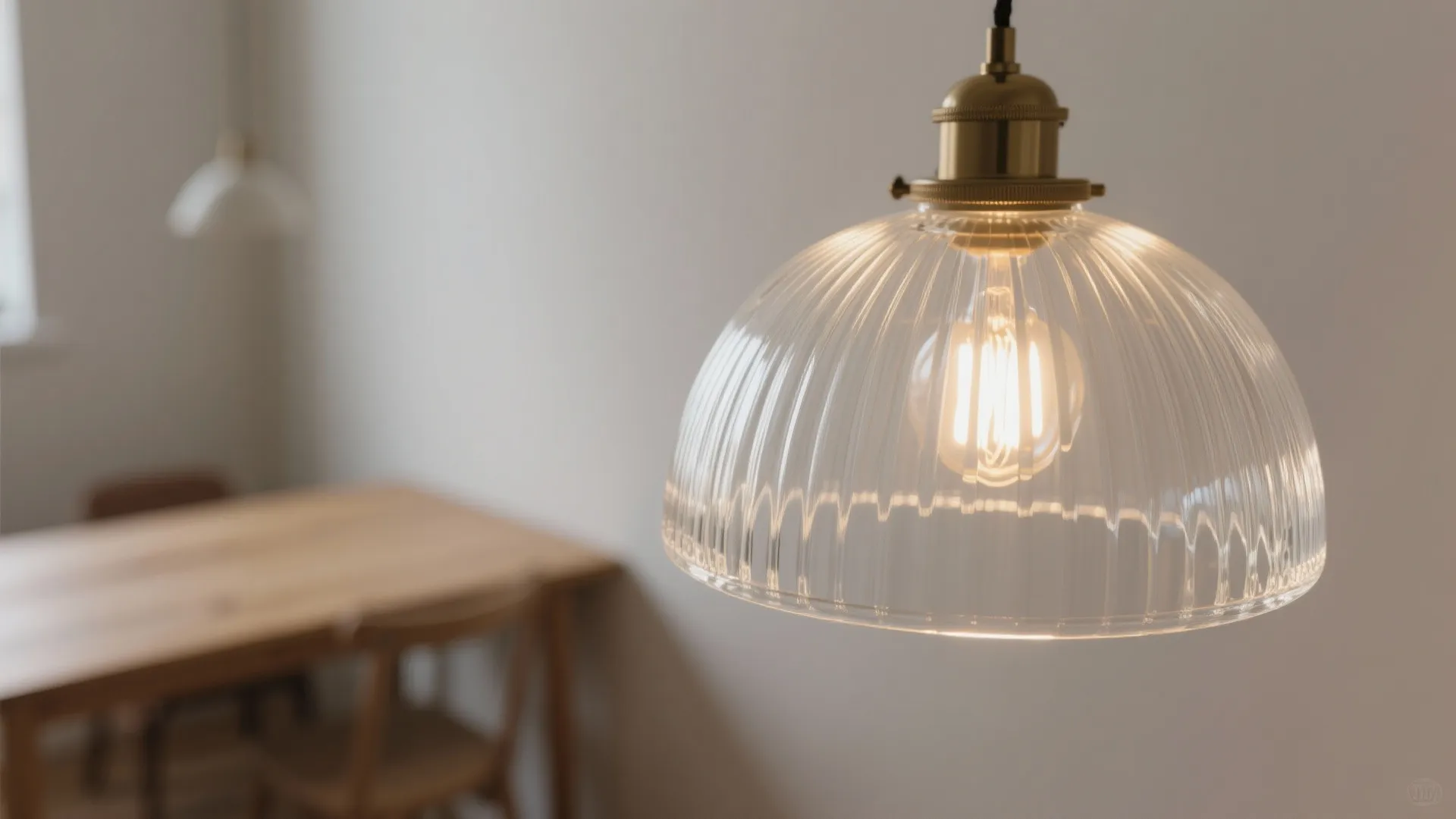 Clear or ribbed glass shades to boost glow without bulk