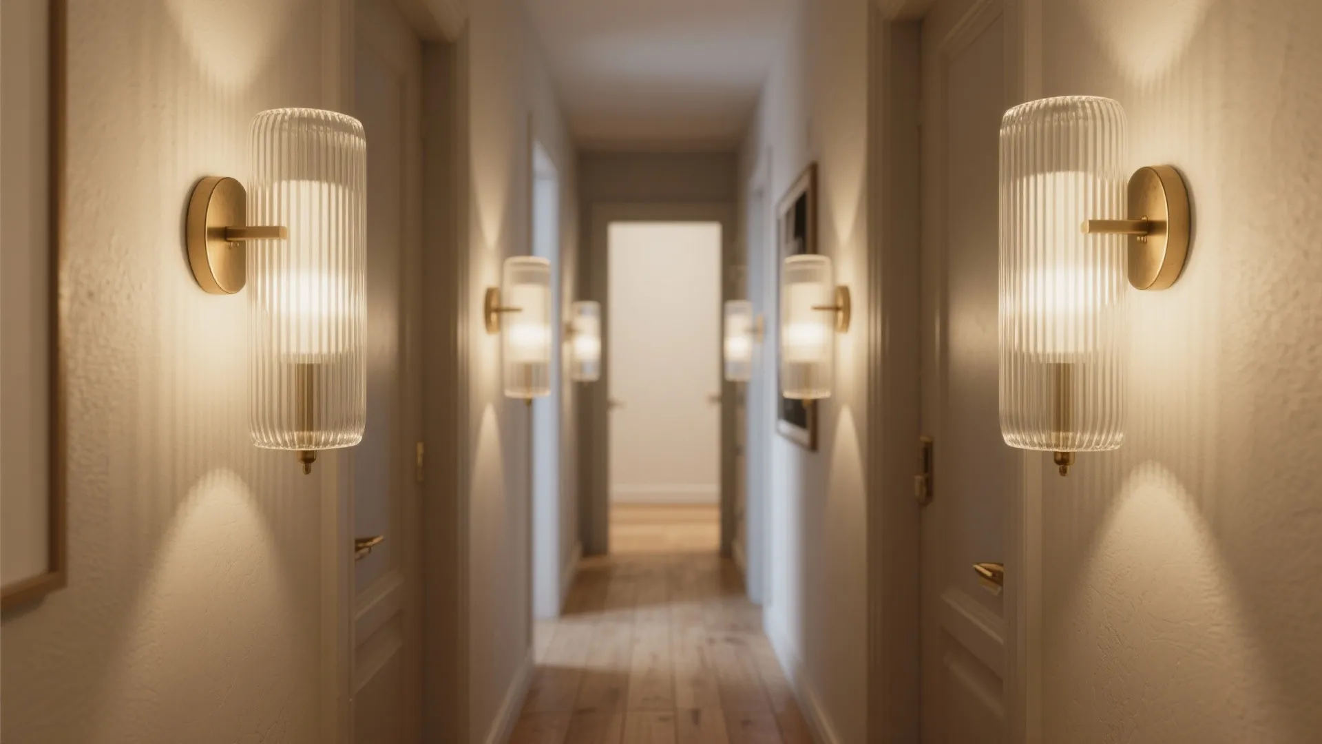 Ribbed Glass Sconces for Soft, Directional Glow