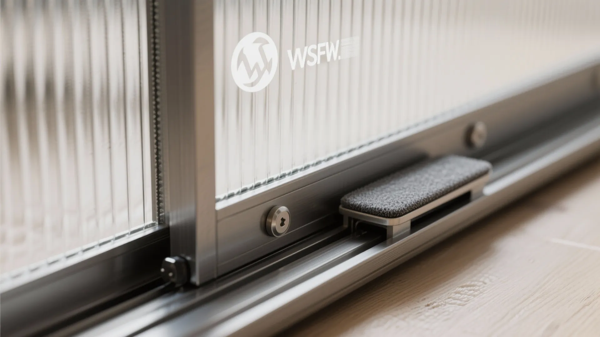 Sliding door media niche for clean concealment