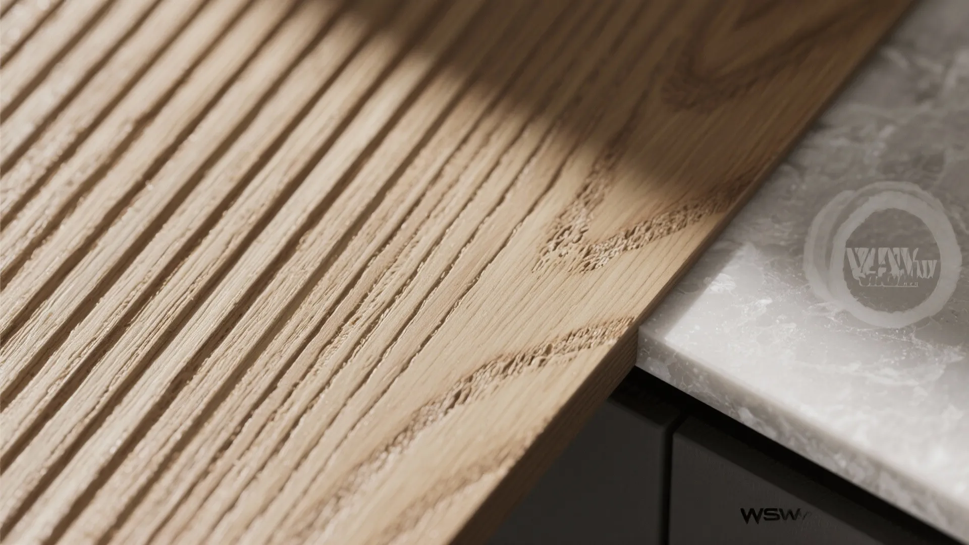 Warm wood accents without the upkeep