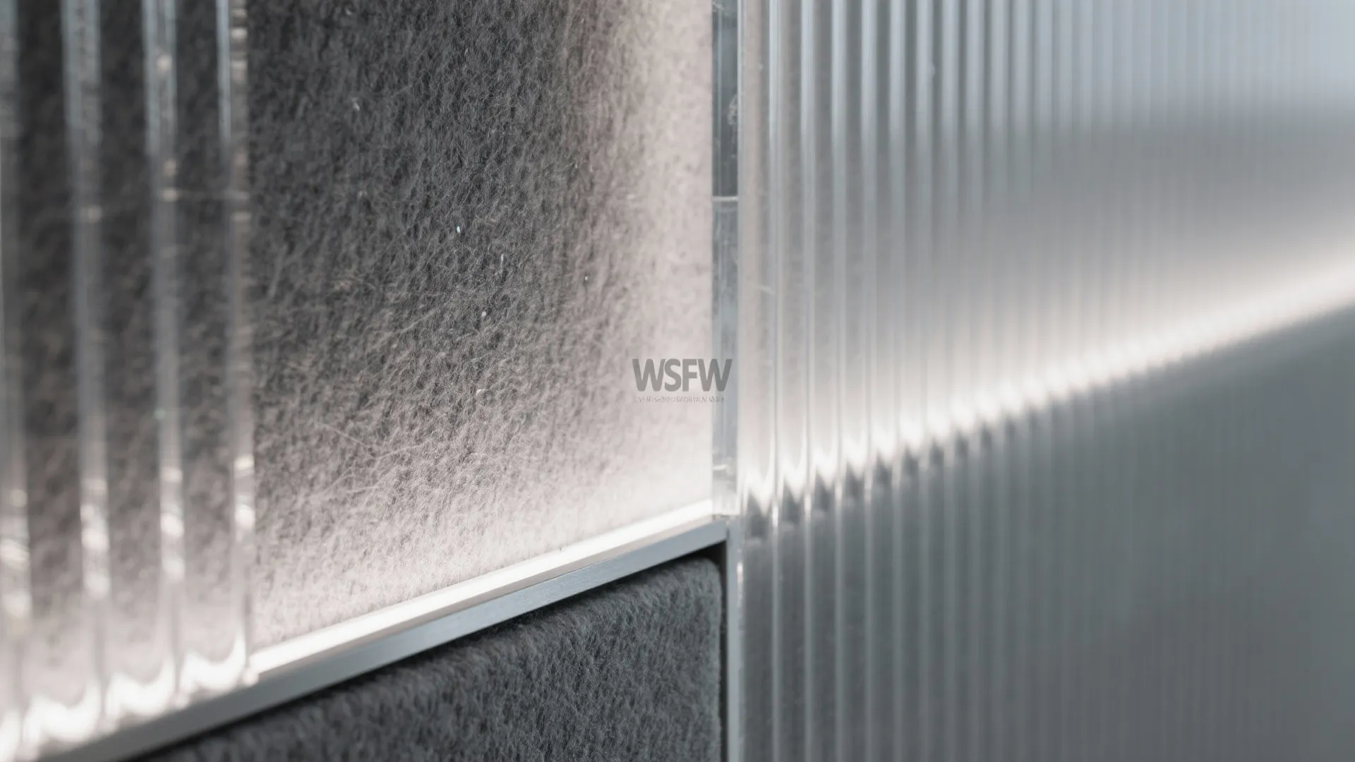 Textured or Ribbed Acrylic Panels with Acoustic Help