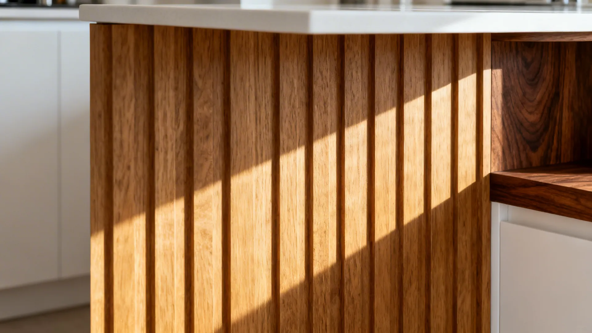 Warmth through wood accents