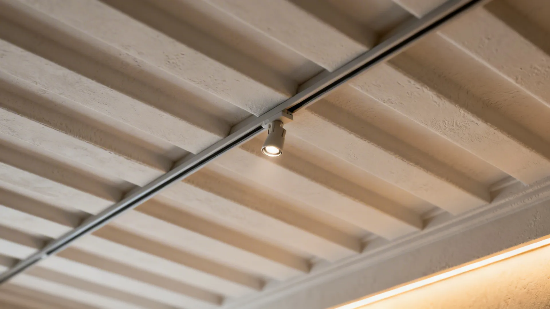 Textured Gypsum Panels with Integrated Tracks