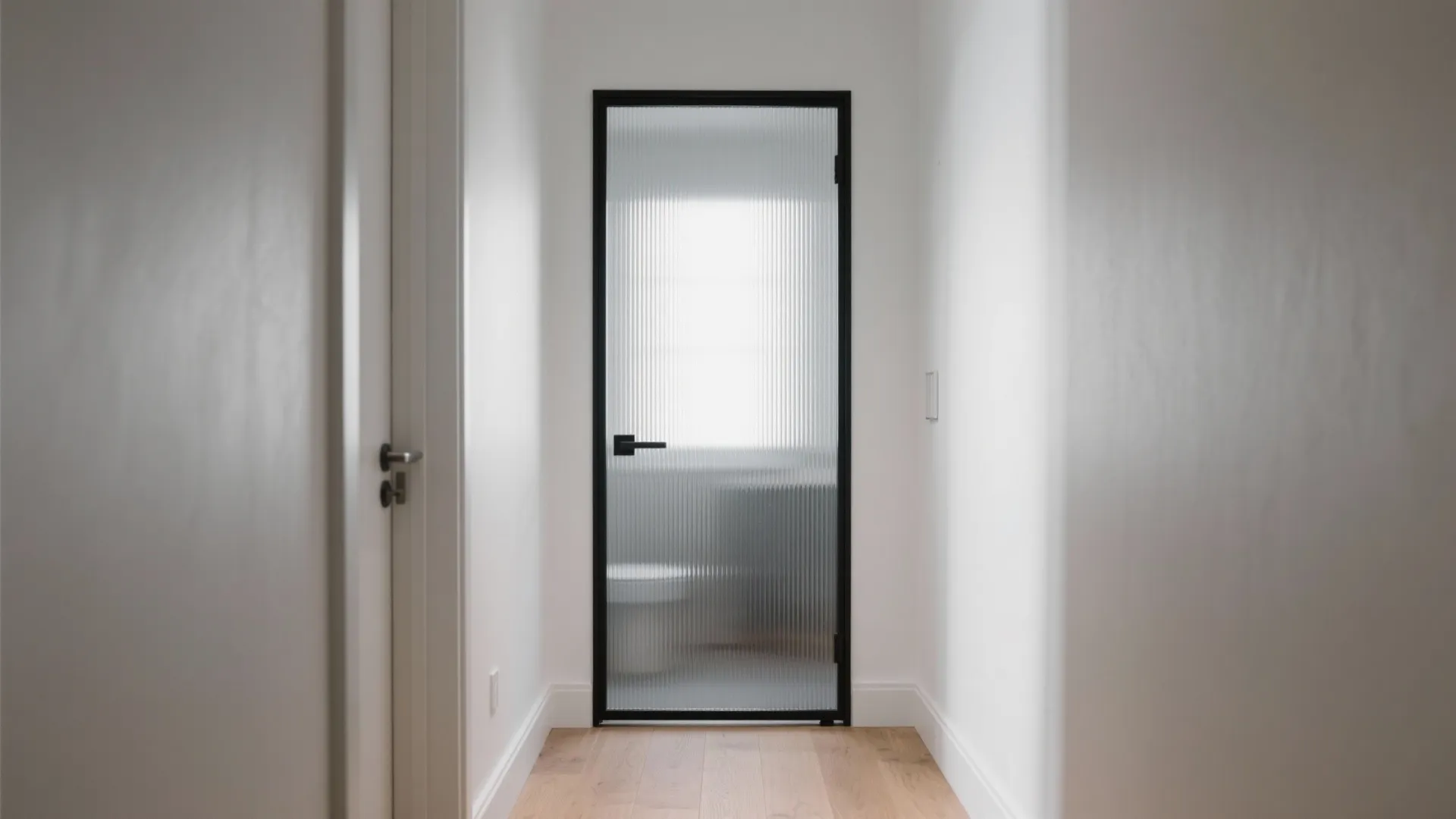 Ribbed polycarbonate with slim black frames