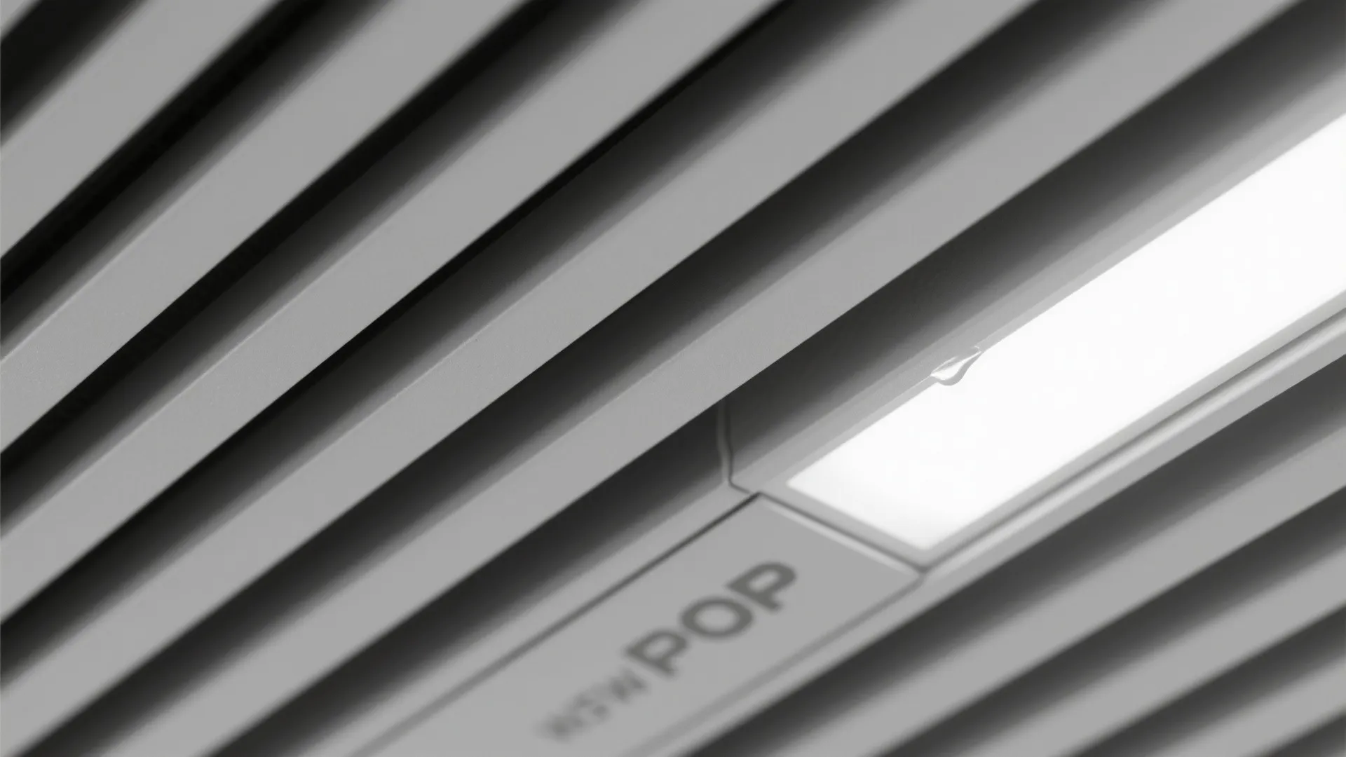 Linear Ribbed POP Ceiling with Integrated Spotlights