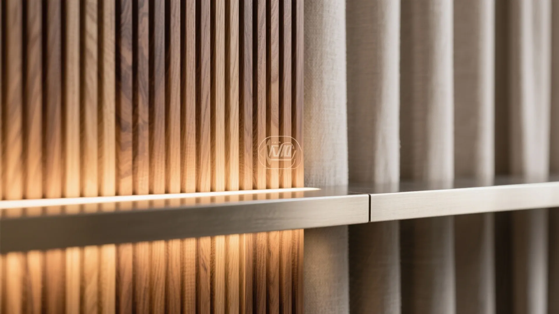 Warm Wood Accents in Living-Dining