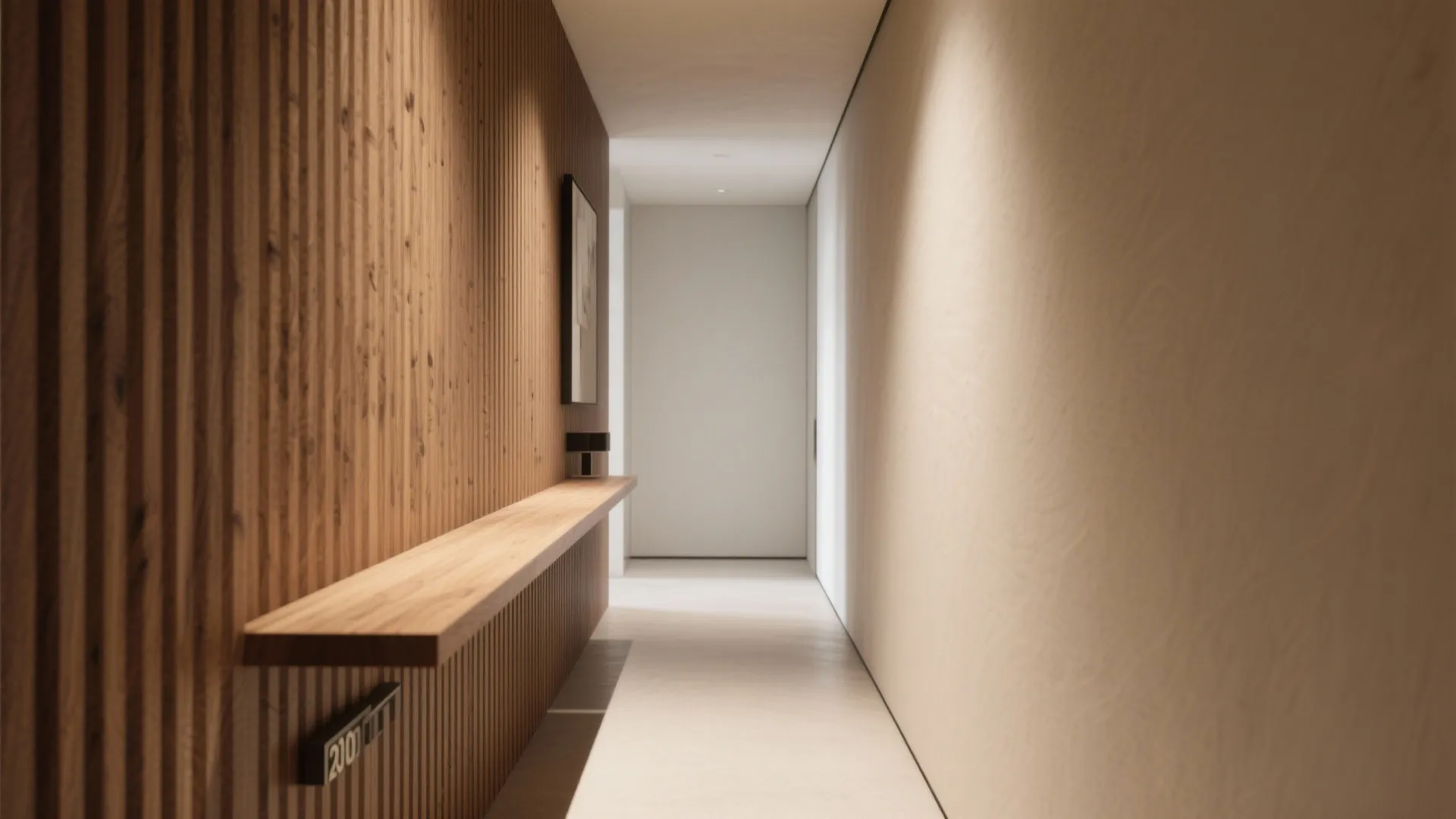 Accent wall with tactile materials