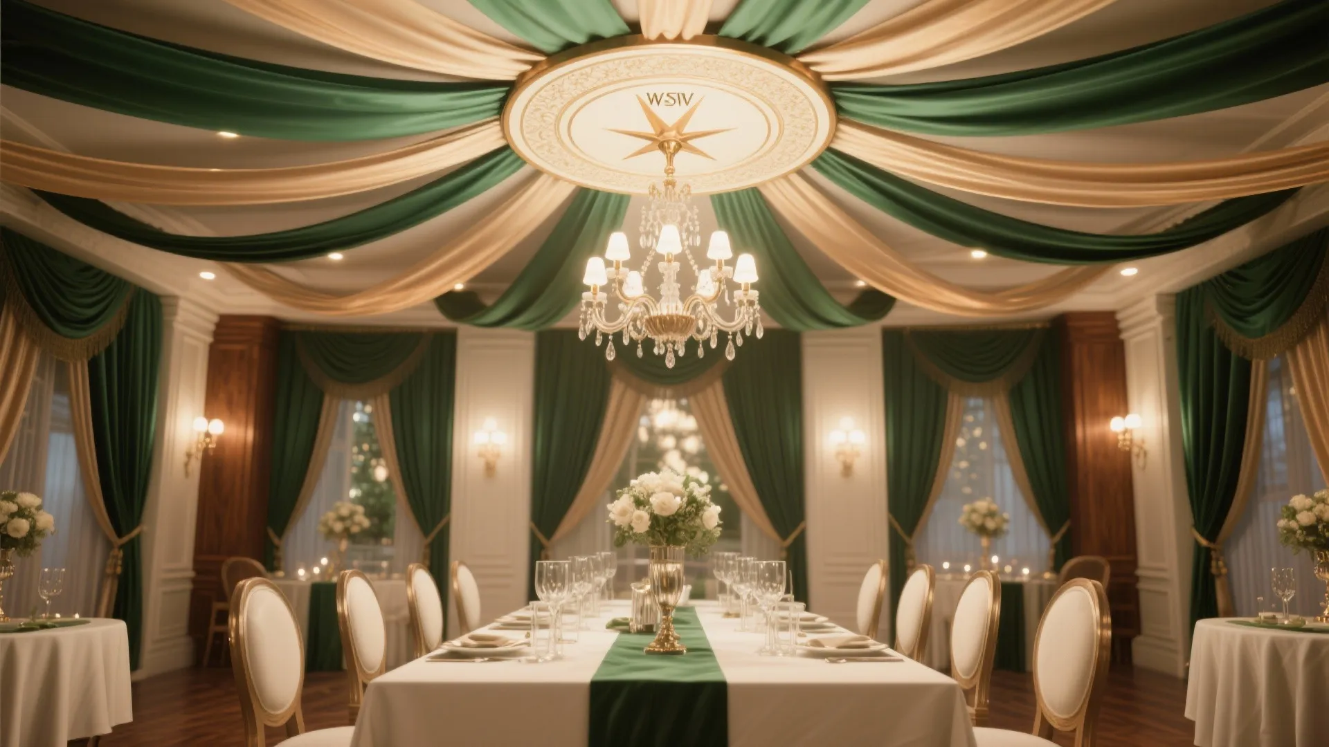 Idea 5: Ribbon Canopy Starburst + Cozy Bulb Swap