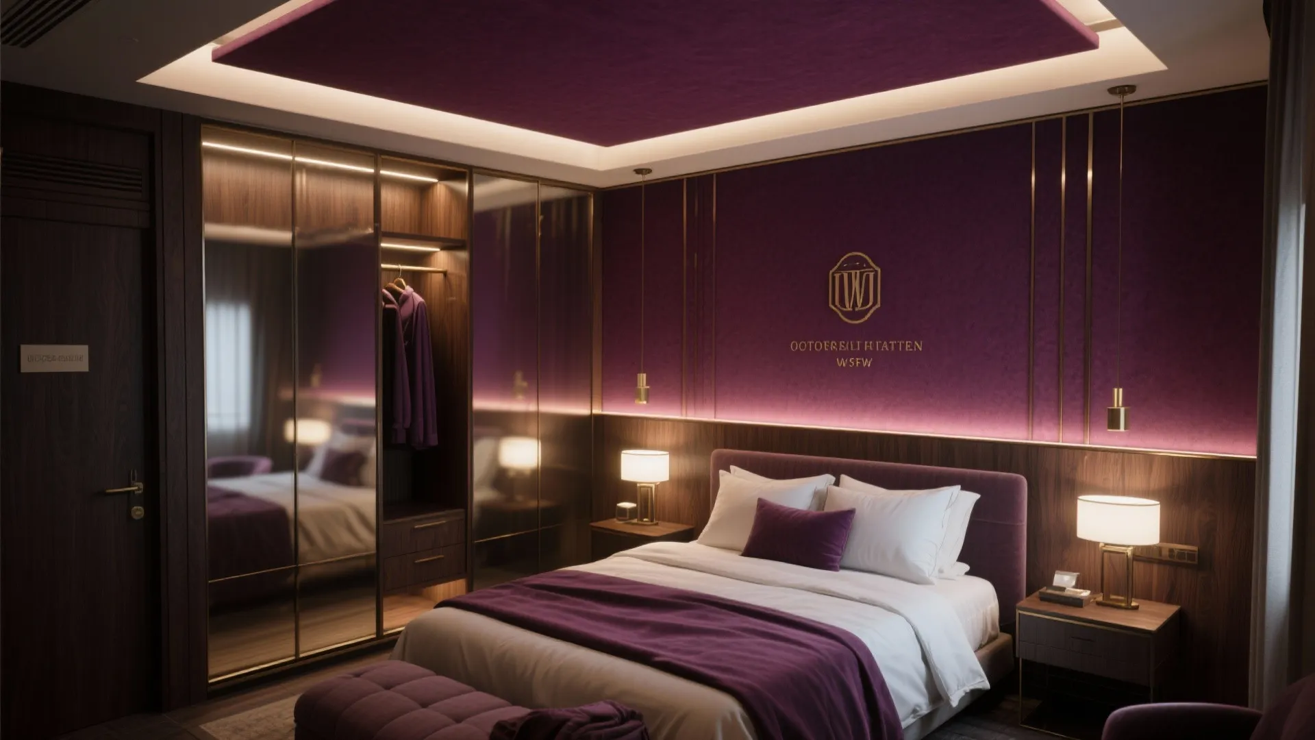 4. Rich Plum for a Dramatic Cocoon