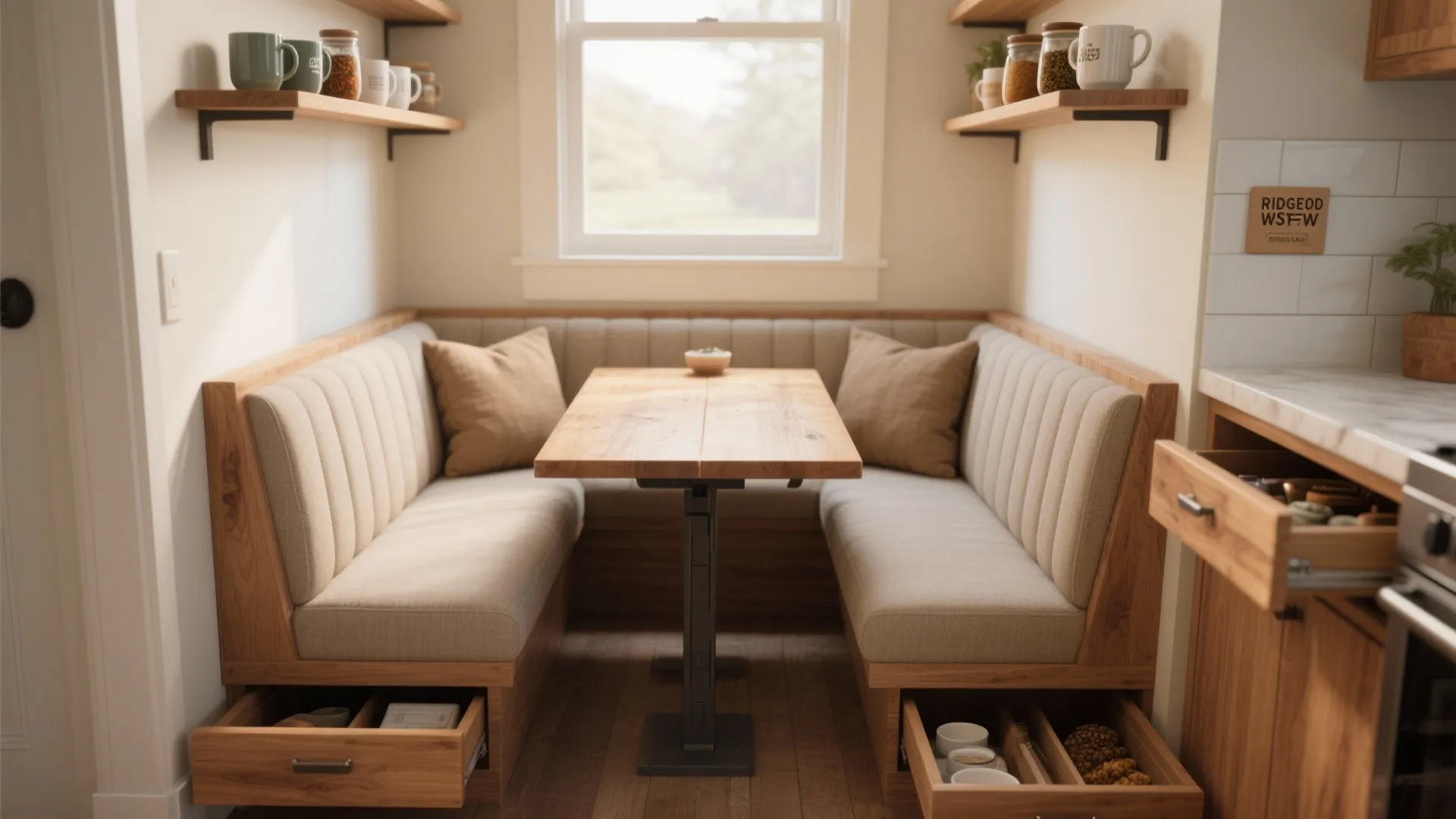 1. Ridgeboard Breakfast Nook