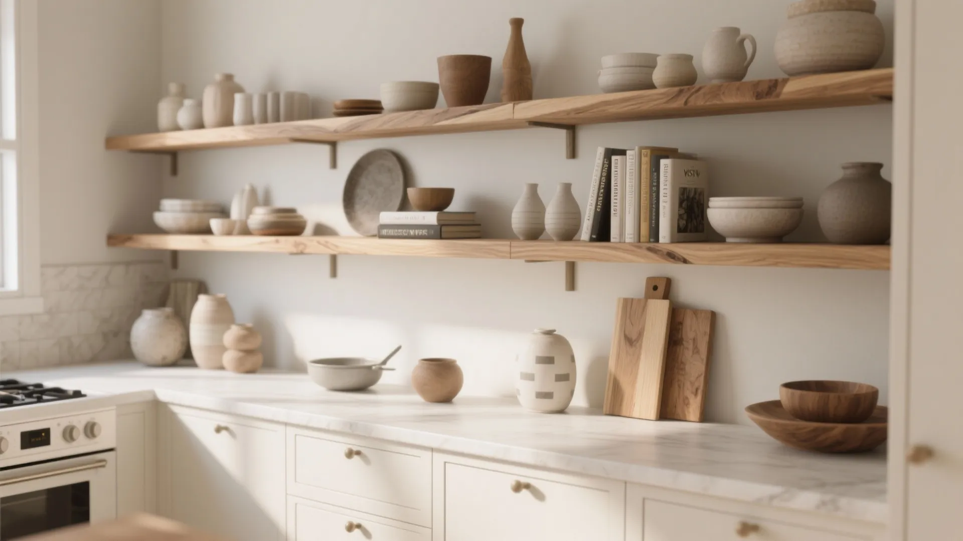 4. Open Shelving and Display Niches