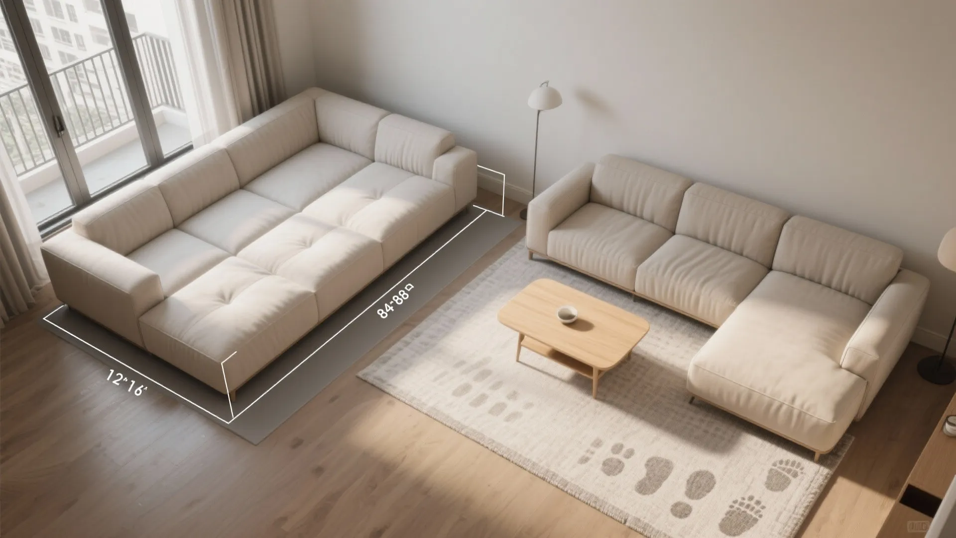 Right-size the L: scale, radiused corners, and delivery math