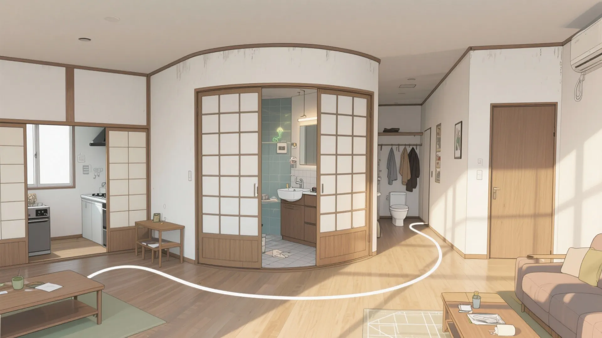 動線計画で回遊させる：平屋は“最短距離”より“迷わない距離”